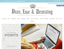 Tablet Screenshot of peaceloveanddecorating.com